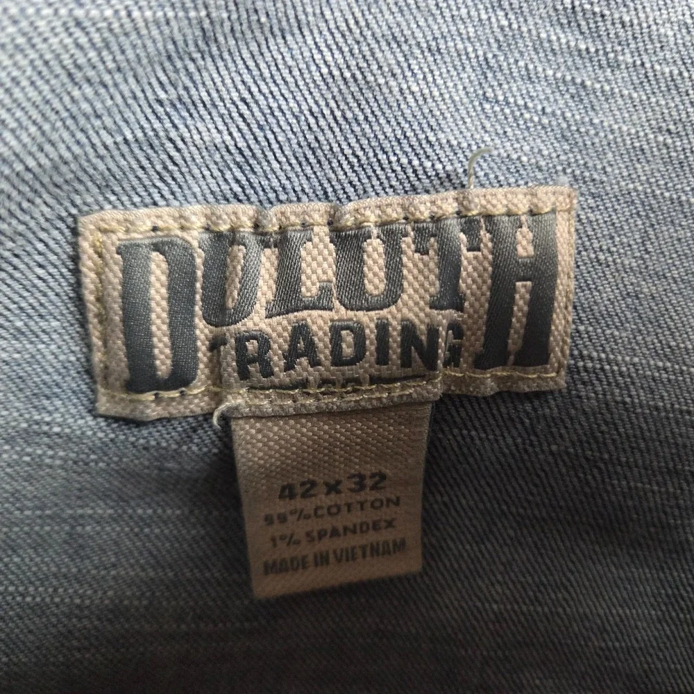 Duluth Trading Flex Ballroom Jeans Mens 42x32 (39x30)‎ Blue
